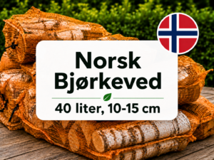 NORSK Bjørkeved 10-15 cm - 40 liter